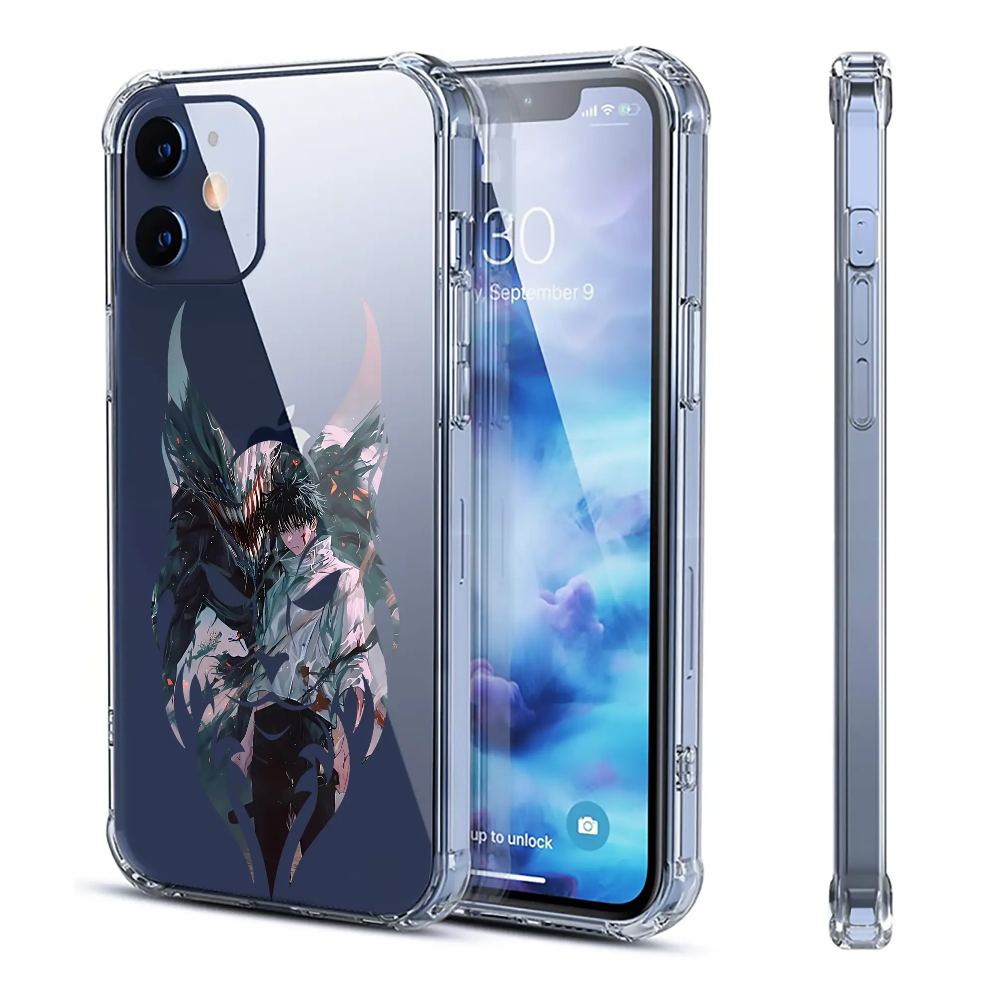 呪術廻戦 グッズ,乙骨 憂太 - IPhone 12シリーズ対応 ・ 透明スマホケース ・ クリアソフトケース ・ TPU素材 ・ 耐衝撃 ・ 高密着 ・ 防汚 防指紋 ・ 簡単着脱